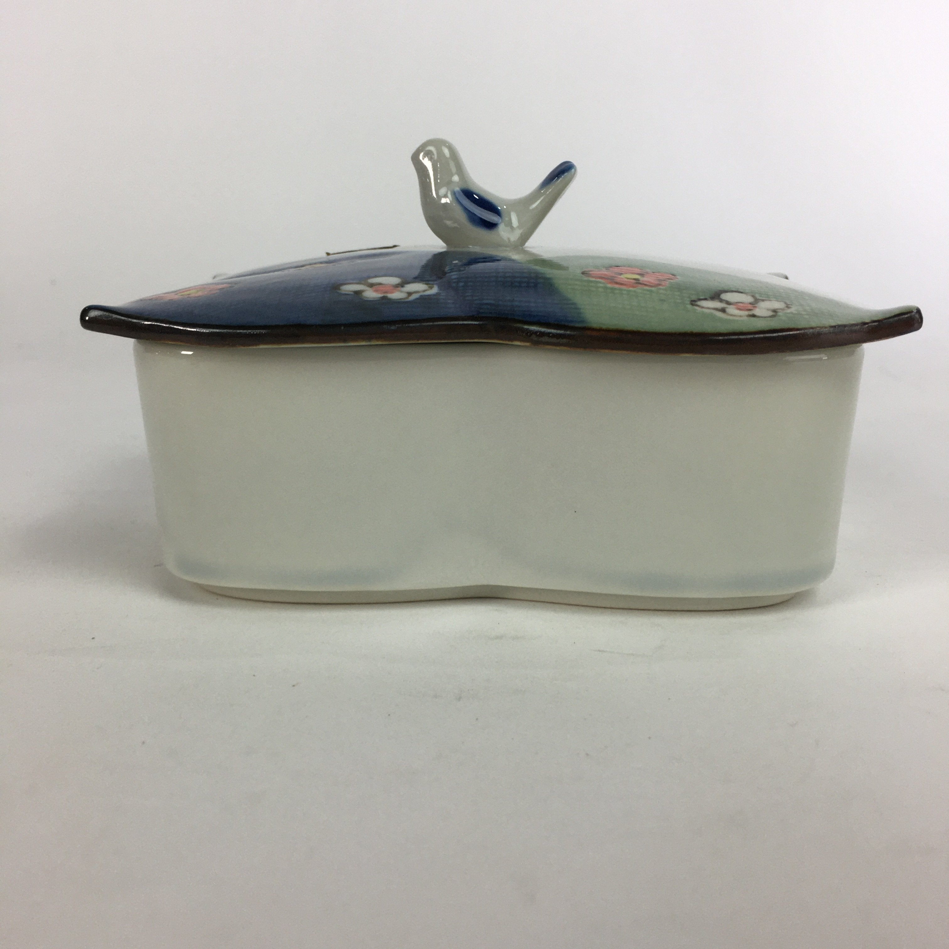 Japanese Ceramic Lidded Plate Bowl Vtg Arita ware Masamine Floral Pattern PP536