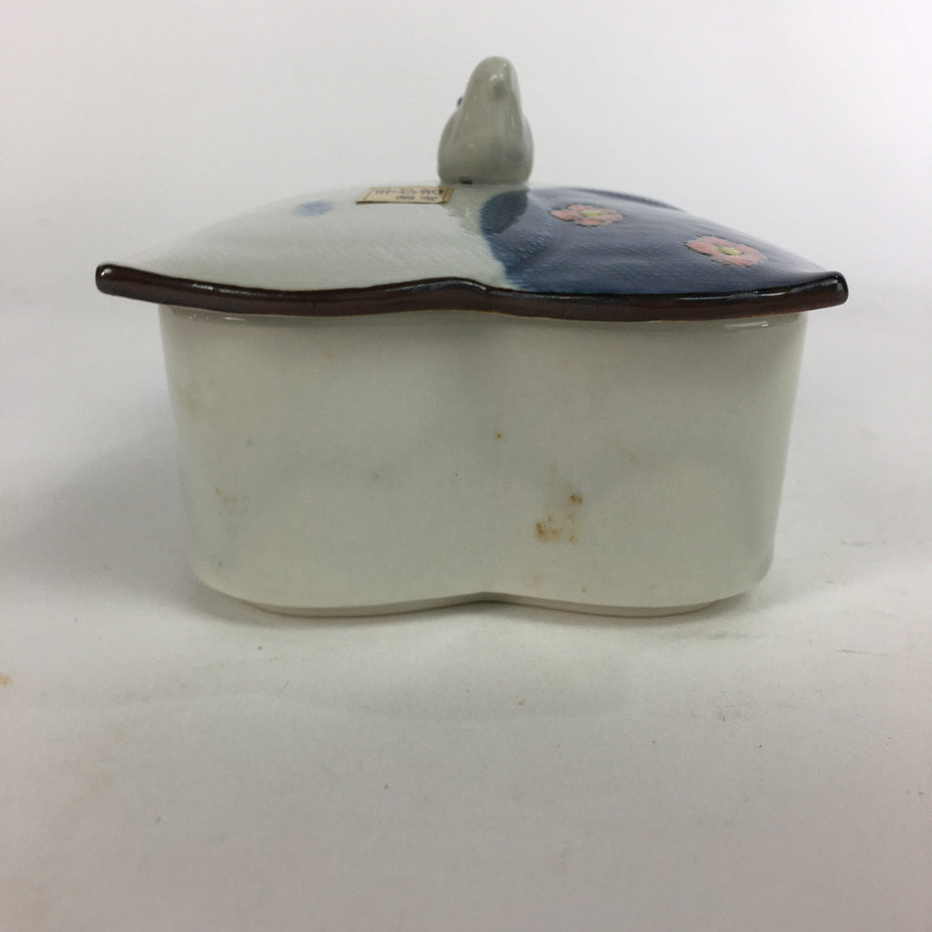 Japanese Ceramic Lidded Plate Bowl Vtg Arita ware Masamine Floral Pattern PP536