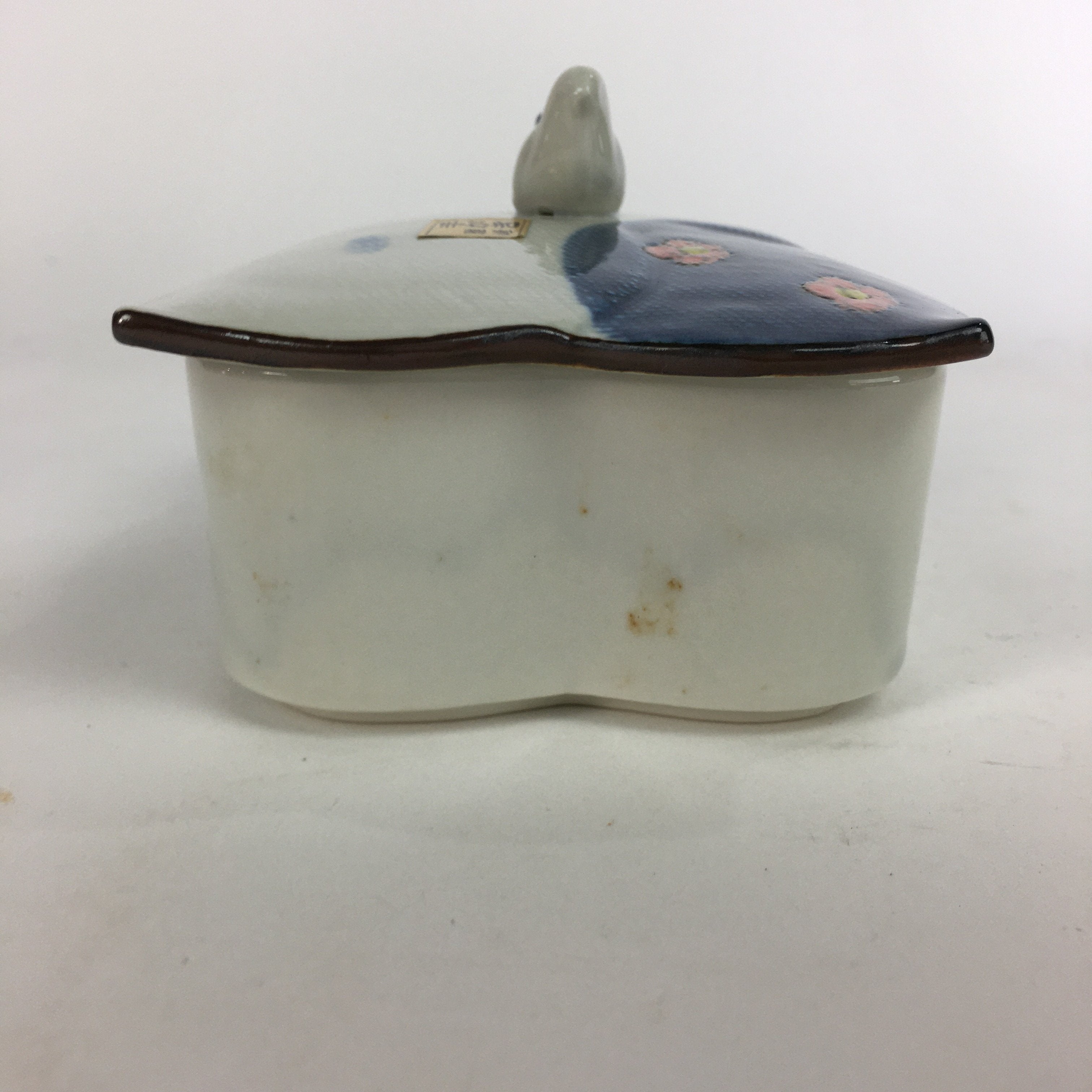 Japanese Ceramic Lidded Plate Bowl Vtg Arita ware Masamine Floral Pattern PP536