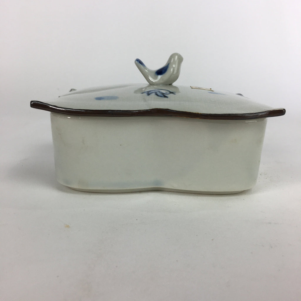Japanese Ceramic Lidded Plate Bowl Vtg Arita ware Masamine Floral Pattern PP536