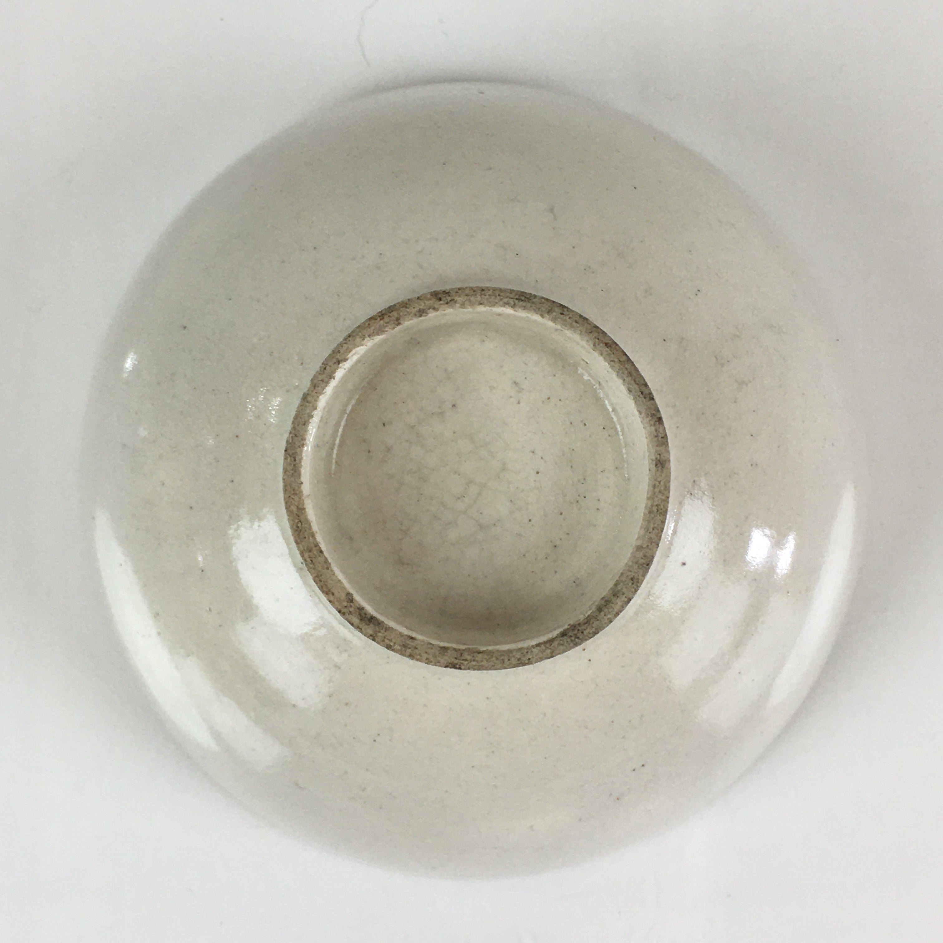 Japanese Ceramic Lidded Rice Bowl Vtg White Chawan Pottery PY127