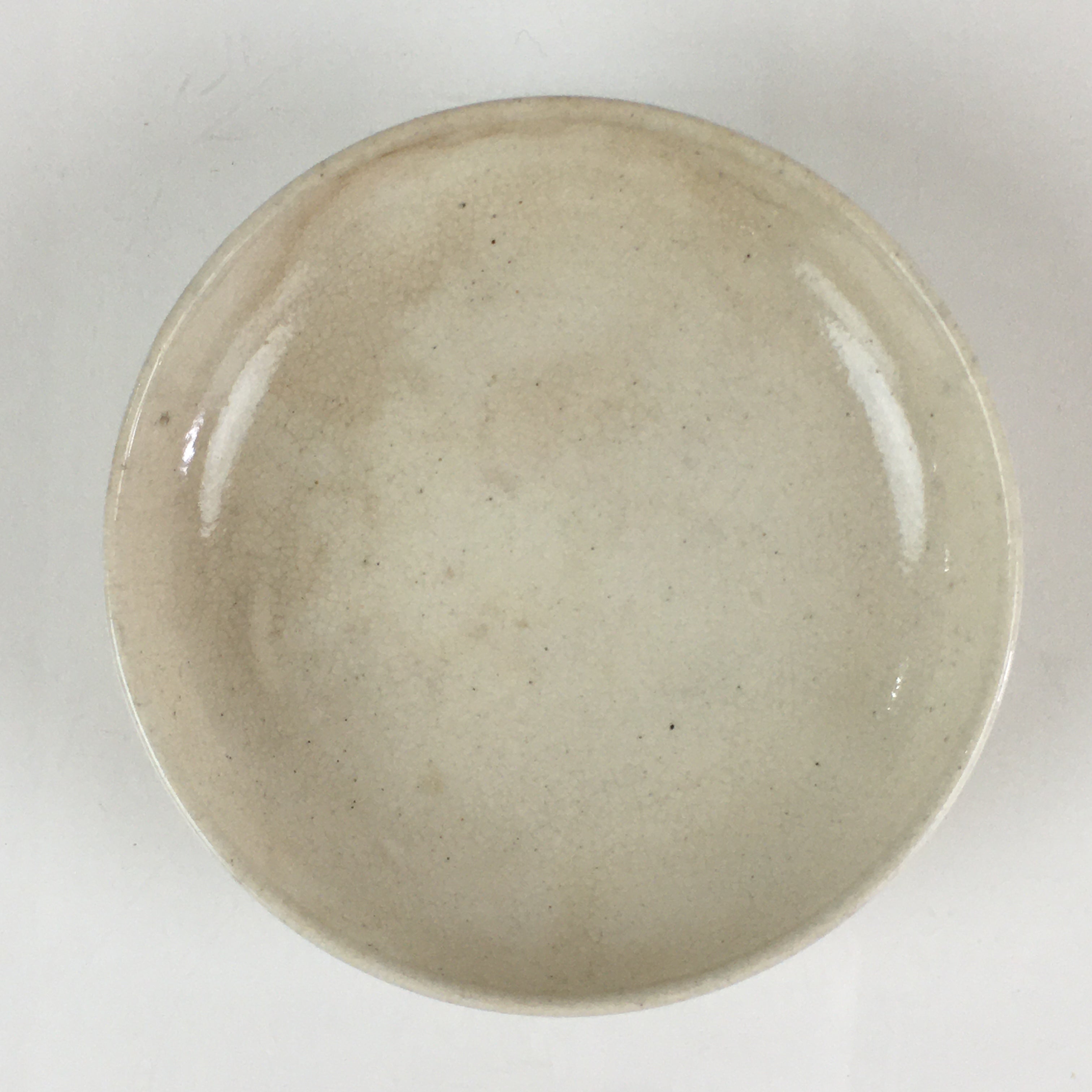 Japanese Ceramic Lidded Rice Bowl Vtg White Chawan Pottery PY127