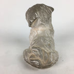 Japanese Ceramic Maltese Dog Ornament Vtg Pottery White Inu Okimono BD658
