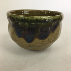 Japanese Ceramic Mino Ware Kiseto Tea Ceremony Bowl Vtg Green Glaze GTB760