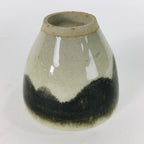 Japanese Ceramic Mino Ware Sake Cup Vtg Guinomi Ochoko White Green GU930