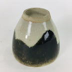 Japanese Ceramic Mino Ware Sake Cup Vtg Guinomi Ochoko White Green GU930