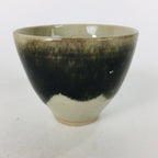Japanese Ceramic Mino Ware Sake Cup Vtg Guinomi Ochoko White Green GU930