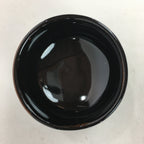 Japanese Ceramic Mino Ware Tea Ceremony Bowl Vtg Brown Line Matcha Black GTB758