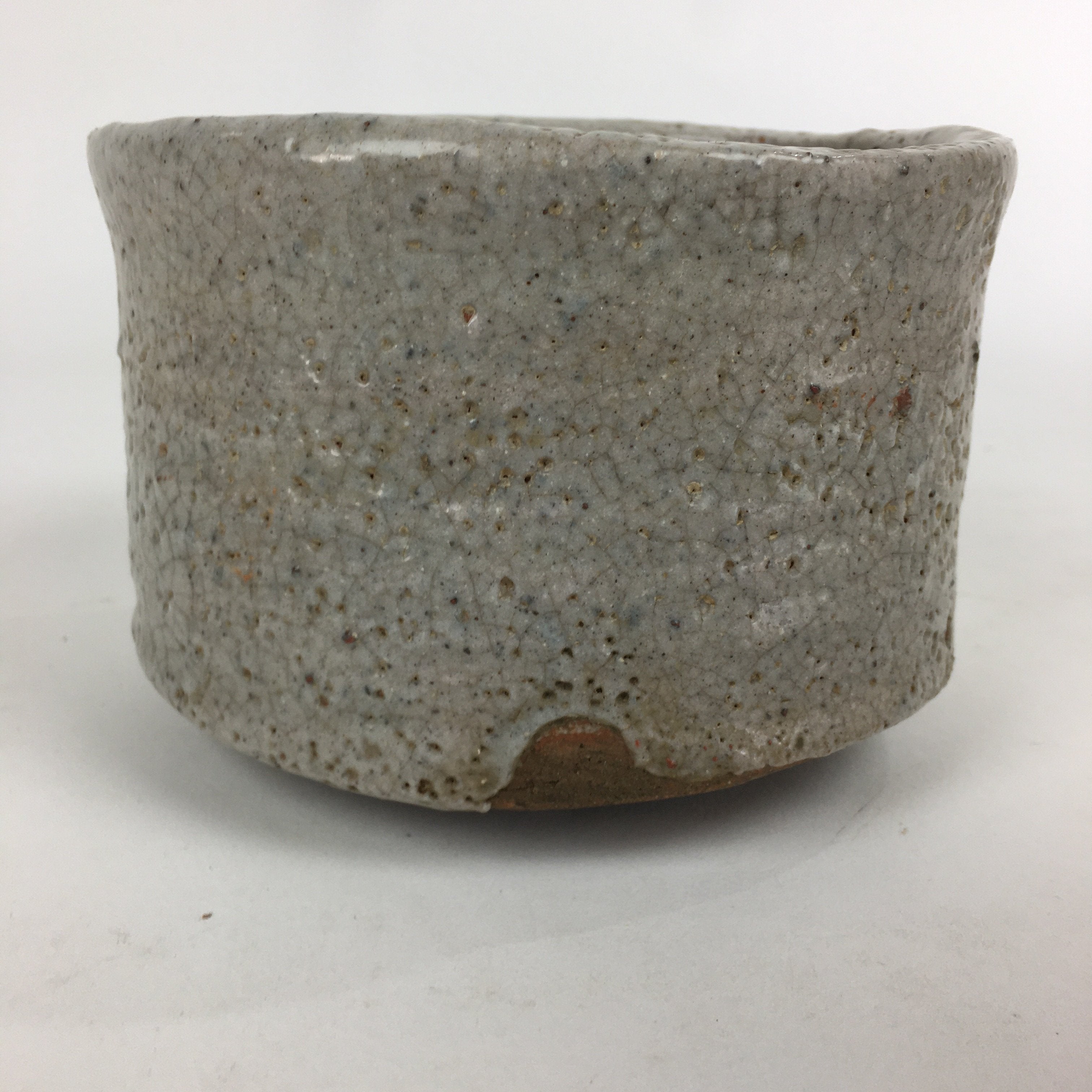 Japanese Ceramic Mino Ware Tea Ceremony Bowl Vtg Chawan Pottery Sado GTB827