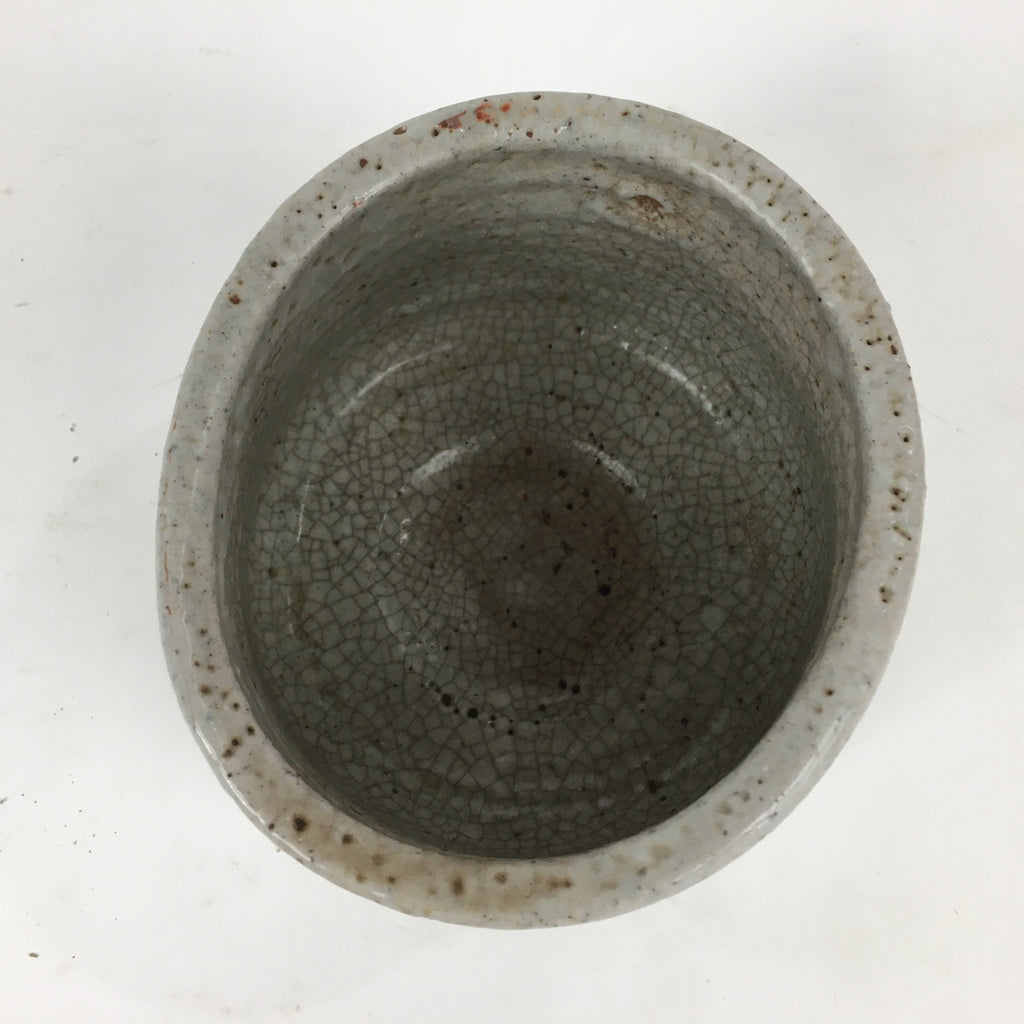 Japanese Ceramic Mino Ware Tea Ceremony Bowl Vtg Chawan Pottery Sado GTB827