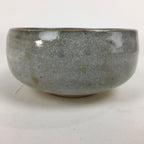 Japanese Ceramic Mino Ware Tea Ceremony Bowl Vtg Gray Mountain Chawan GTB772