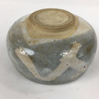 Japanese Ceramic Mino Ware Tea Ceremony Bowl Vtg Gray Mountain Chawan GTB772