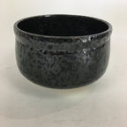 Japanese Ceramic Mino Ware Tea Ceremony Bowl Vtg Oil Drip Matcha Black GTB757