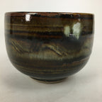 Japanese Ceramic Mino Ware Tea Ceremony Green Tea Bowl Vtg Chawan GTB859