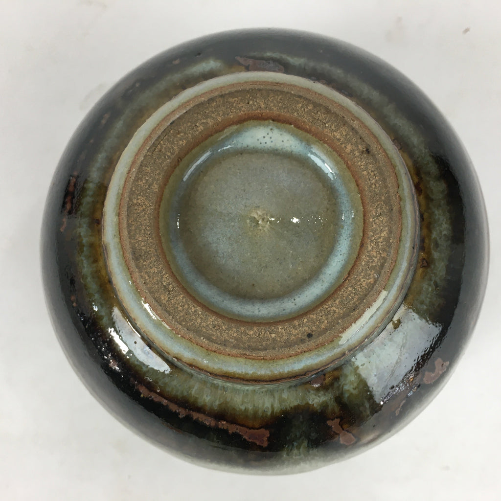 Japanese Ceramic Mino Ware Tea Ceremony Green Tea Bowl Vtg Chawan GTB859