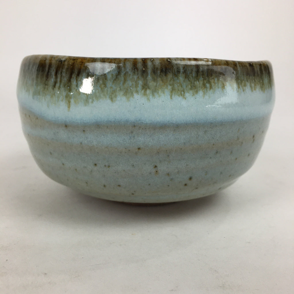 Japanese Ceramic Mino Ware Tea Ceremony Green Tea Bowl Vtg Chawan GTB860