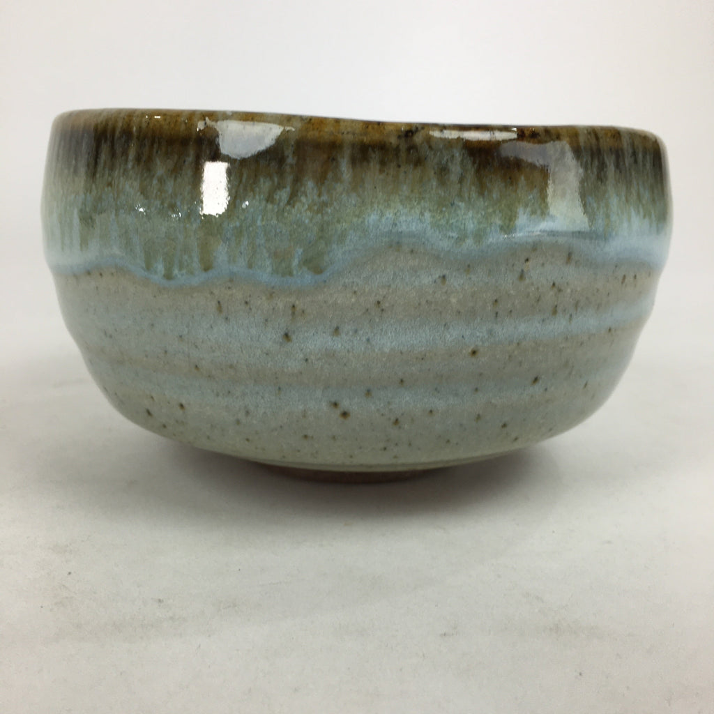 Japanese Ceramic Mino Ware Tea Ceremony Green Tea Bowl Vtg Chawan GTB860