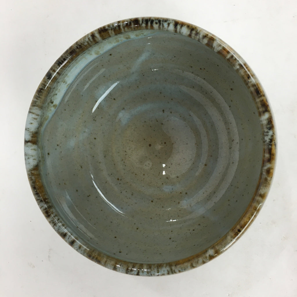 Japanese Ceramic Mino Ware Tea Ceremony Green Tea Bowl Vtg Chawan GTB860