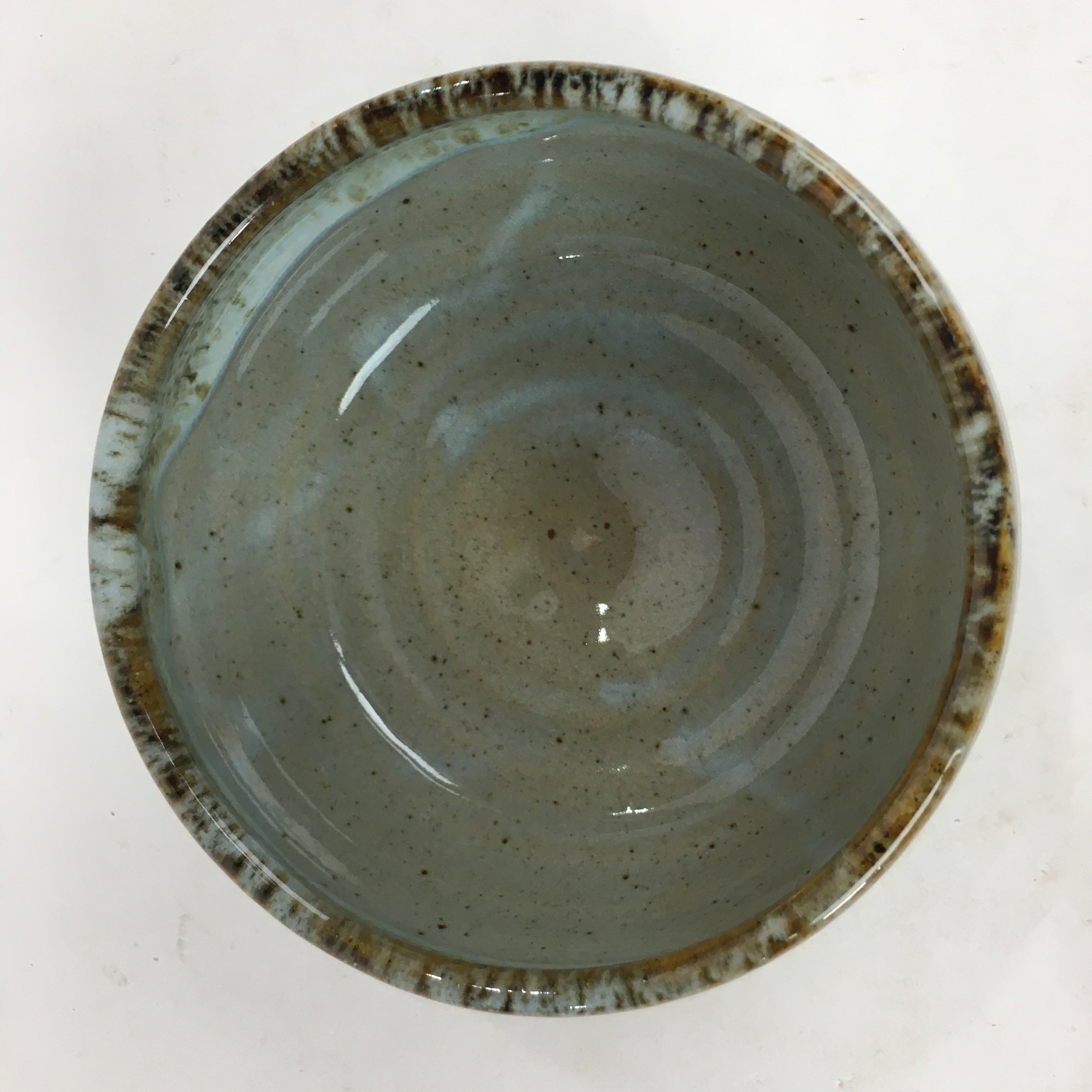 Japanese Ceramic Mino Ware Tea Ceremony Green Tea Bowl Vtg Chawan GTB860