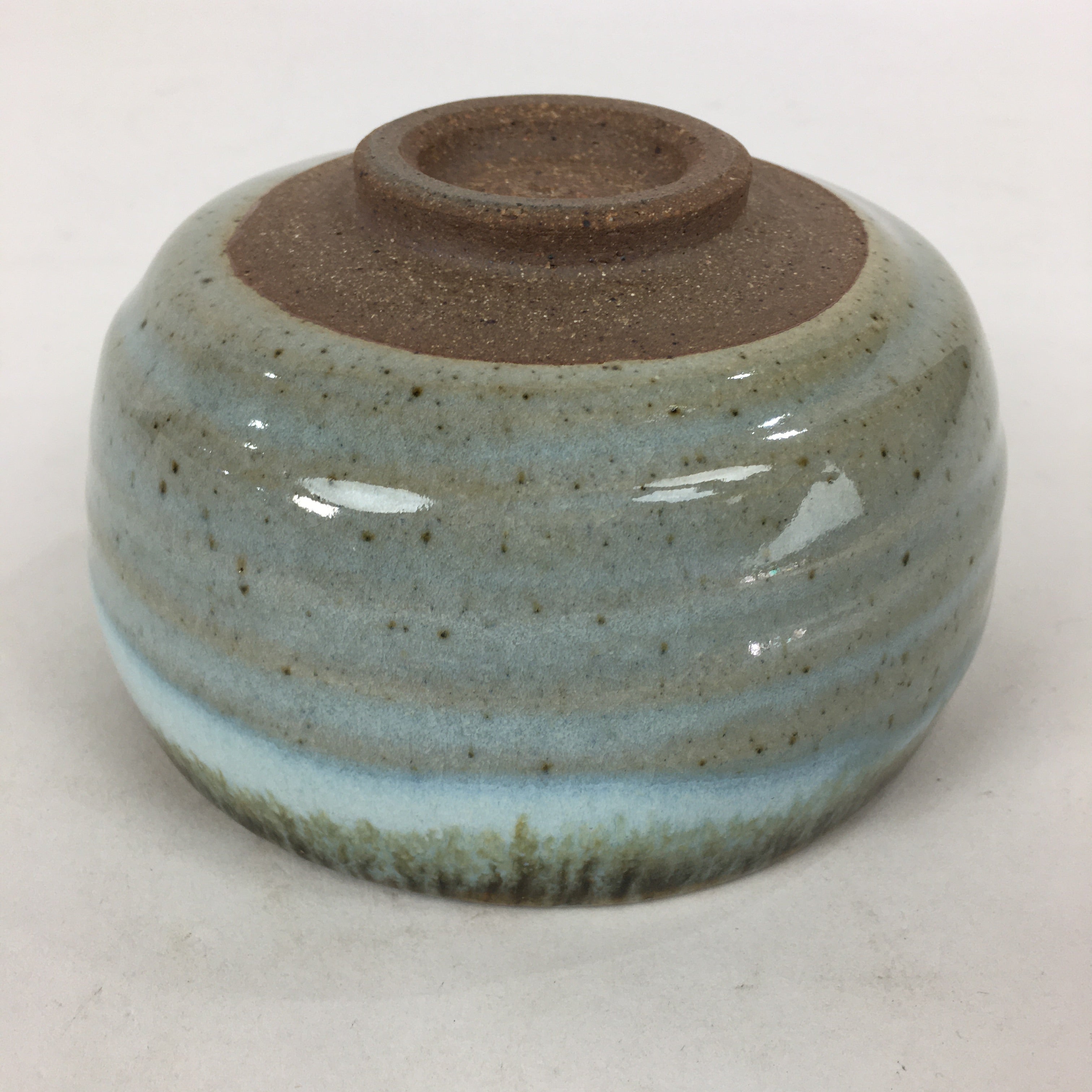 Japanese Ceramic Mino Ware Tea Ceremony Green Tea Bowl Vtg Chawan GTB860