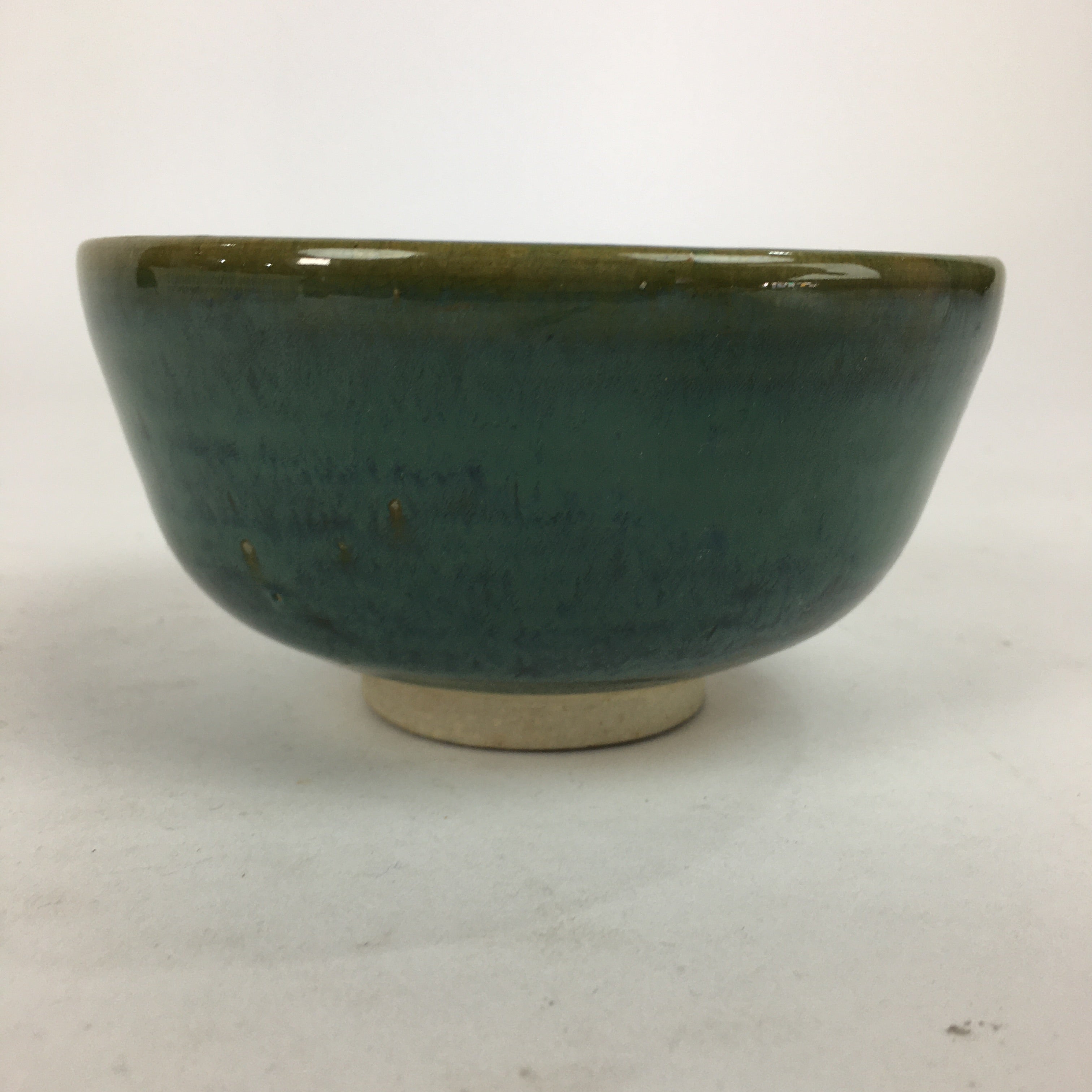 Japanese Ceramic Mino Ware Tea Ceremony Green Tea Bowl Vtg Chawan GTB863