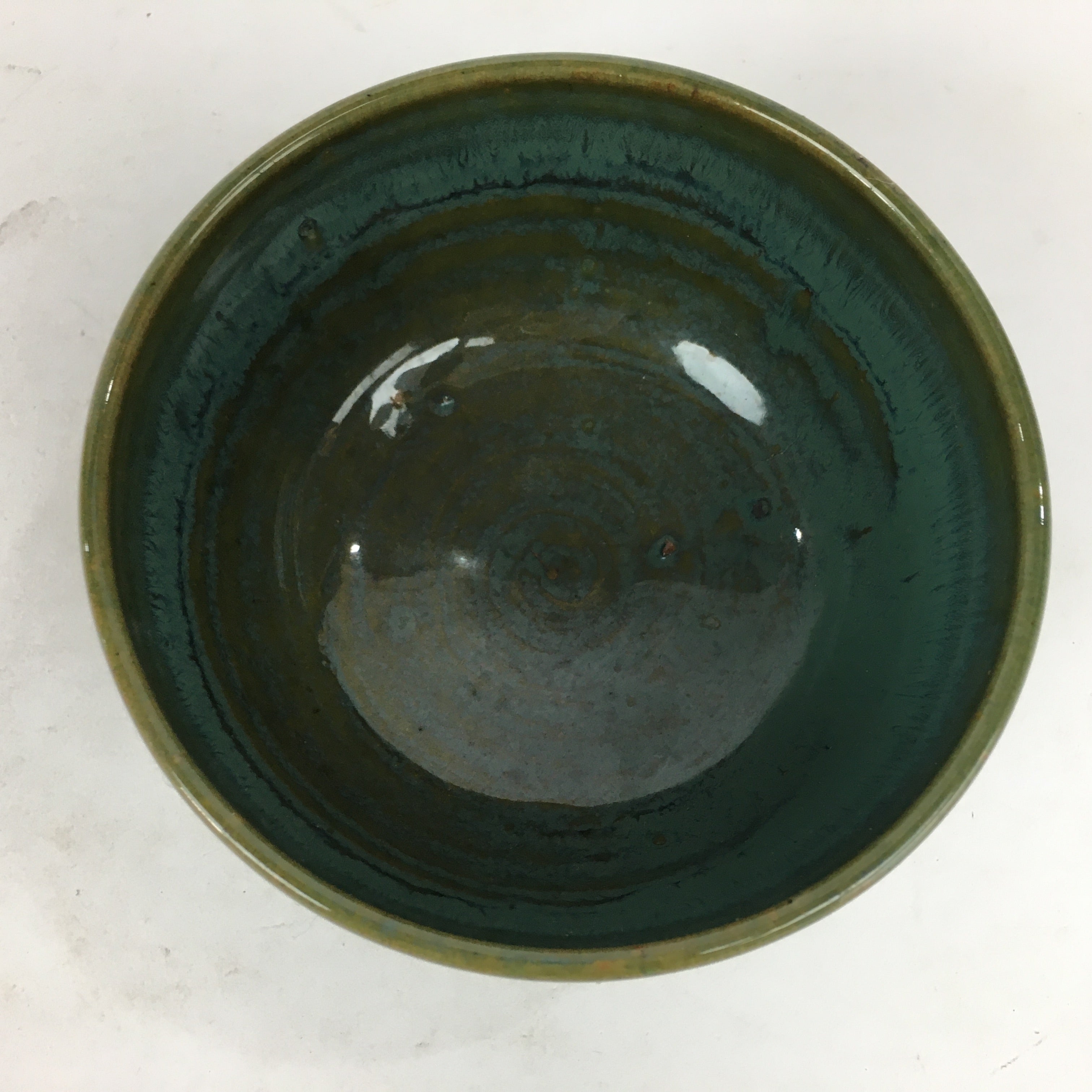 Japanese Ceramic Mino Ware Tea Ceremony Green Tea Bowl Vtg Chawan GTB863