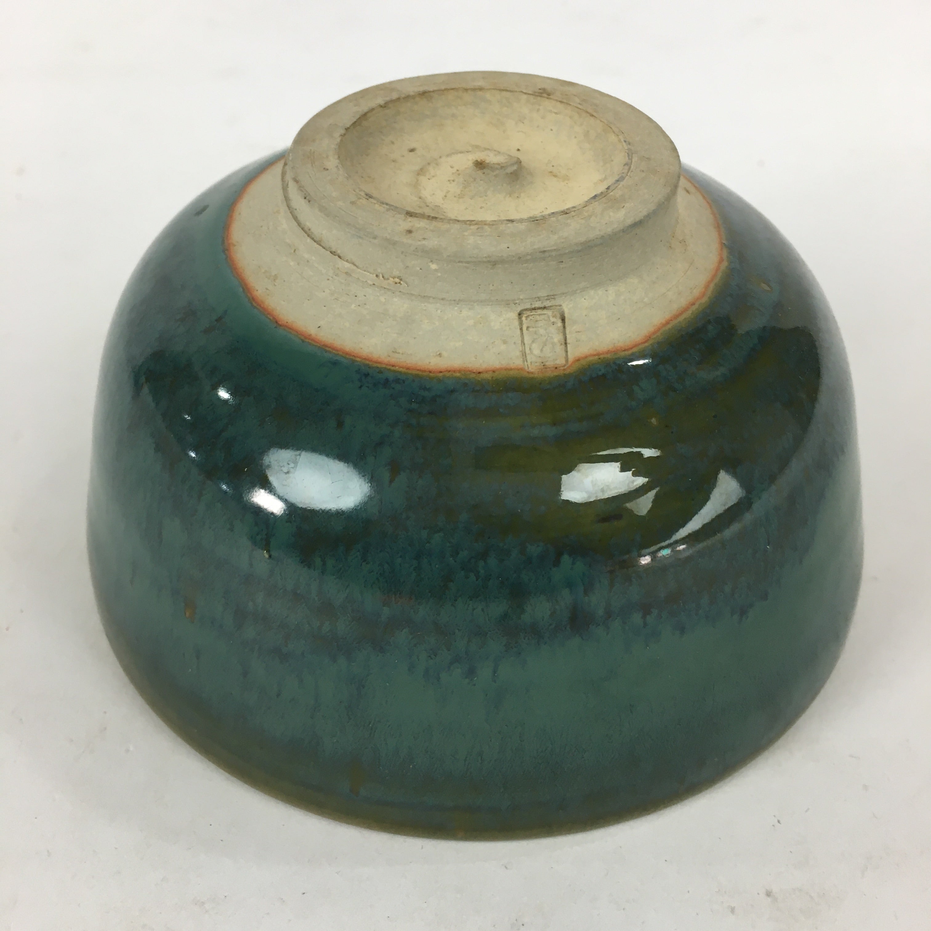 Japanese Ceramic Mino Ware Tea Ceremony Green Tea Bowl Vtg Chawan GTB863
