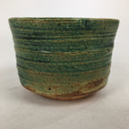 Japanese Ceramic Mino Ware Tea Ceremony Green Tea Bowl Vtg Chawan GTB870