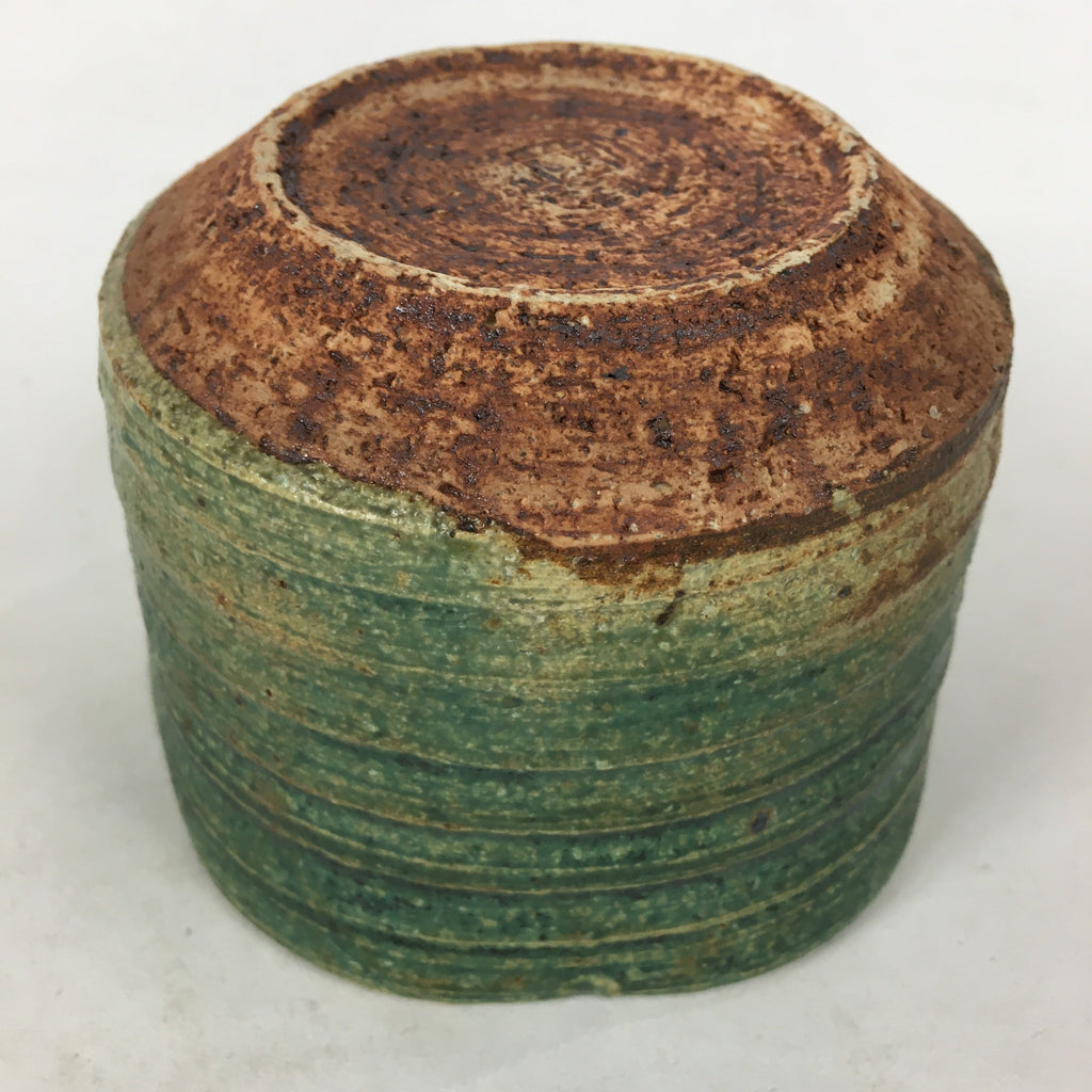 Japanese Ceramic Mino Ware Tea Ceremony Green Tea Bowl Vtg Chawan GTB870
