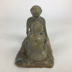 Japanese Ceramic Monkey Family Art Figurine Statue Handicraft Okimono BD761