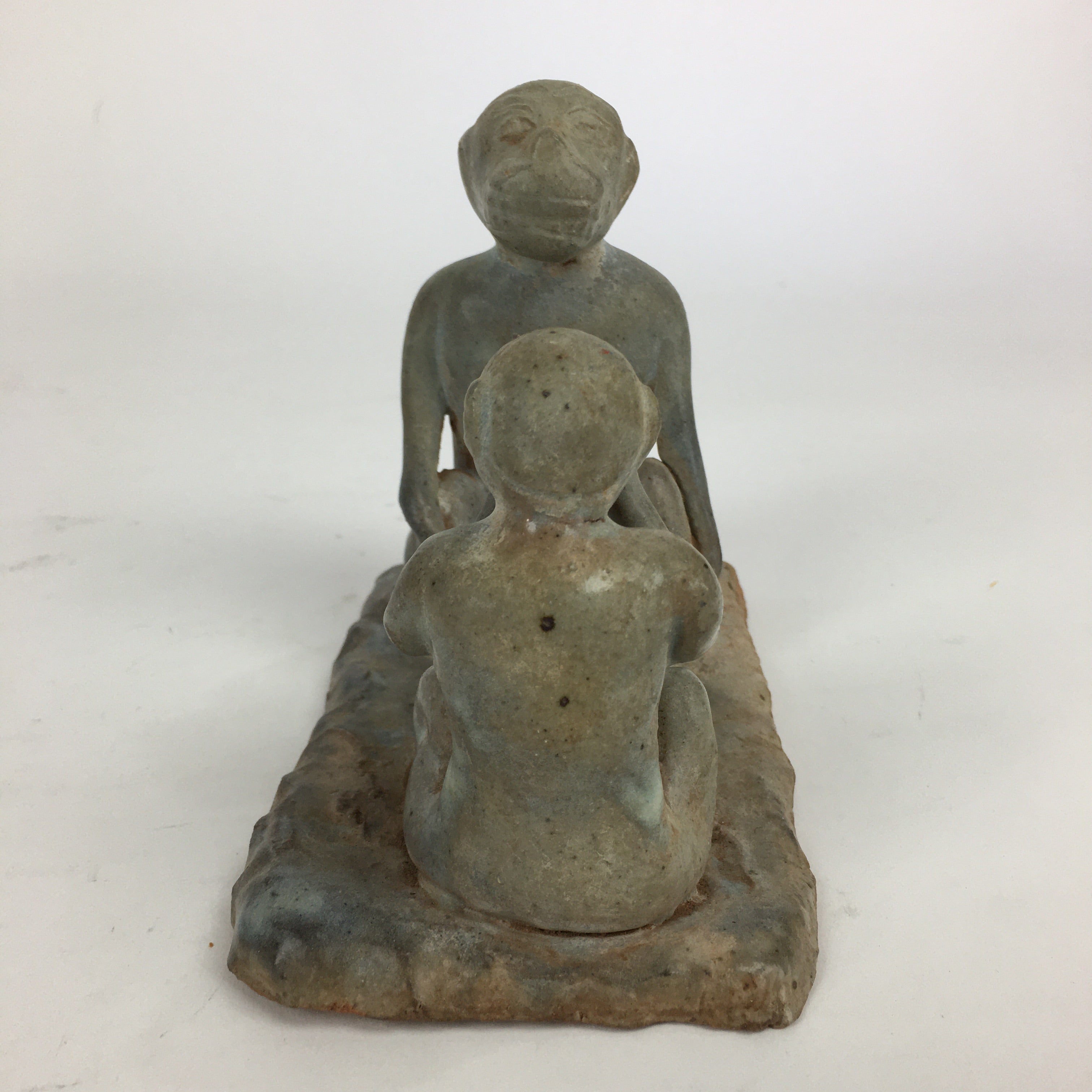 Japanese Ceramic Monkey Family Art Figurine Statue Handicraft Okimono BD761