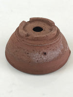 Japanese Ceramic Mortar With Hole Wasabi Ginger Spices Vtg Flower Pot Brown PY26