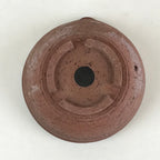 Japanese Ceramic Mortar With Hole Wasabi Ginger Spices Vtg Flower Pot Brown PY26