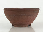 Japanese Ceramic Mortar With Hole Wasabi Ginger Spices Vtg Flower Pot Brown PY26