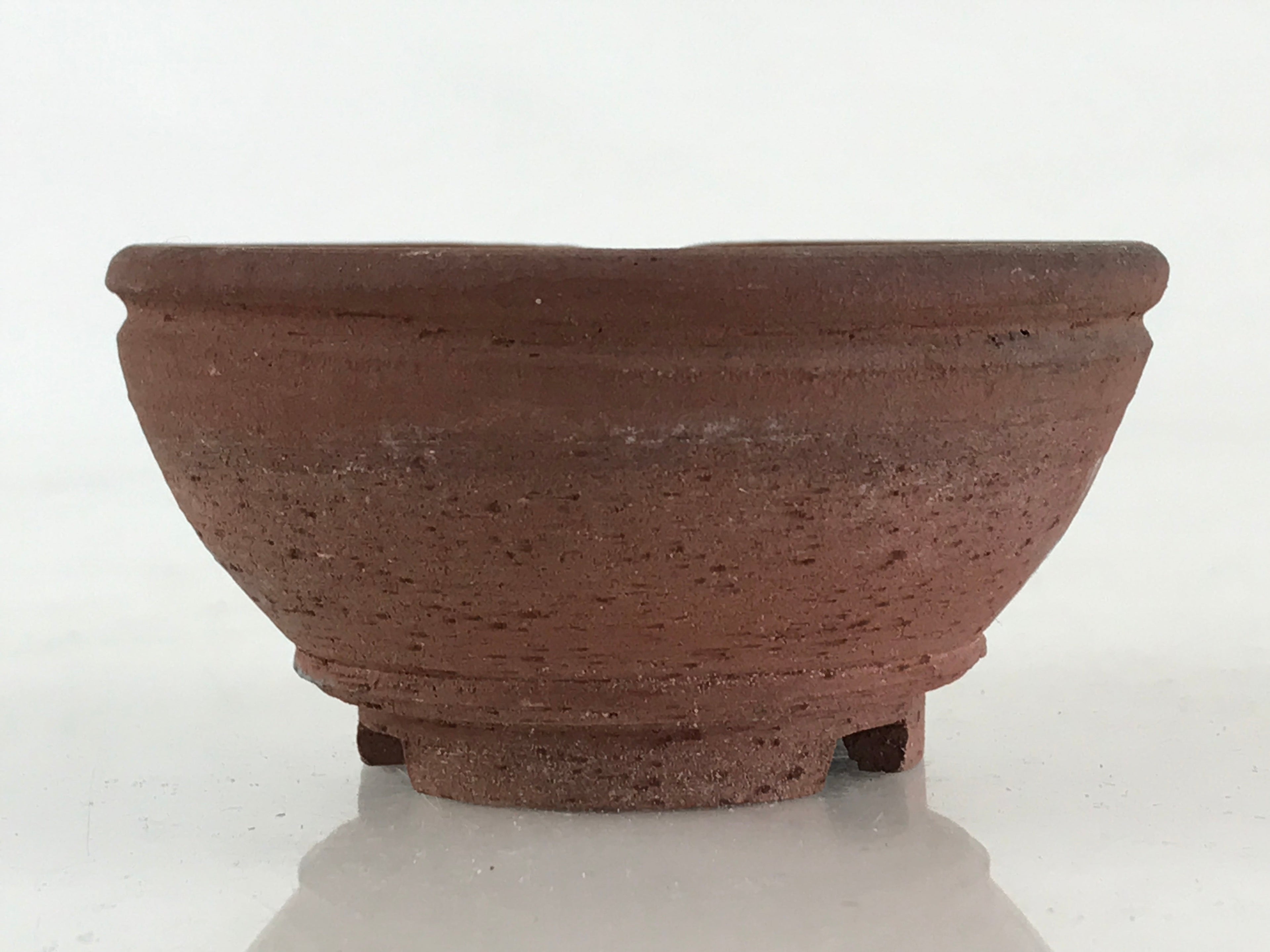 Japanese Ceramic Mortar With Hole Wasabi Ginger Spices Vtg Flower Pot Brown PY26