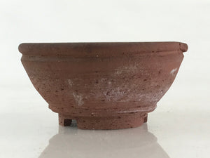 Japanese Ceramic Mortar With Hole Wasabi Ginger Spices Vtg Flower Pot Brown PY26