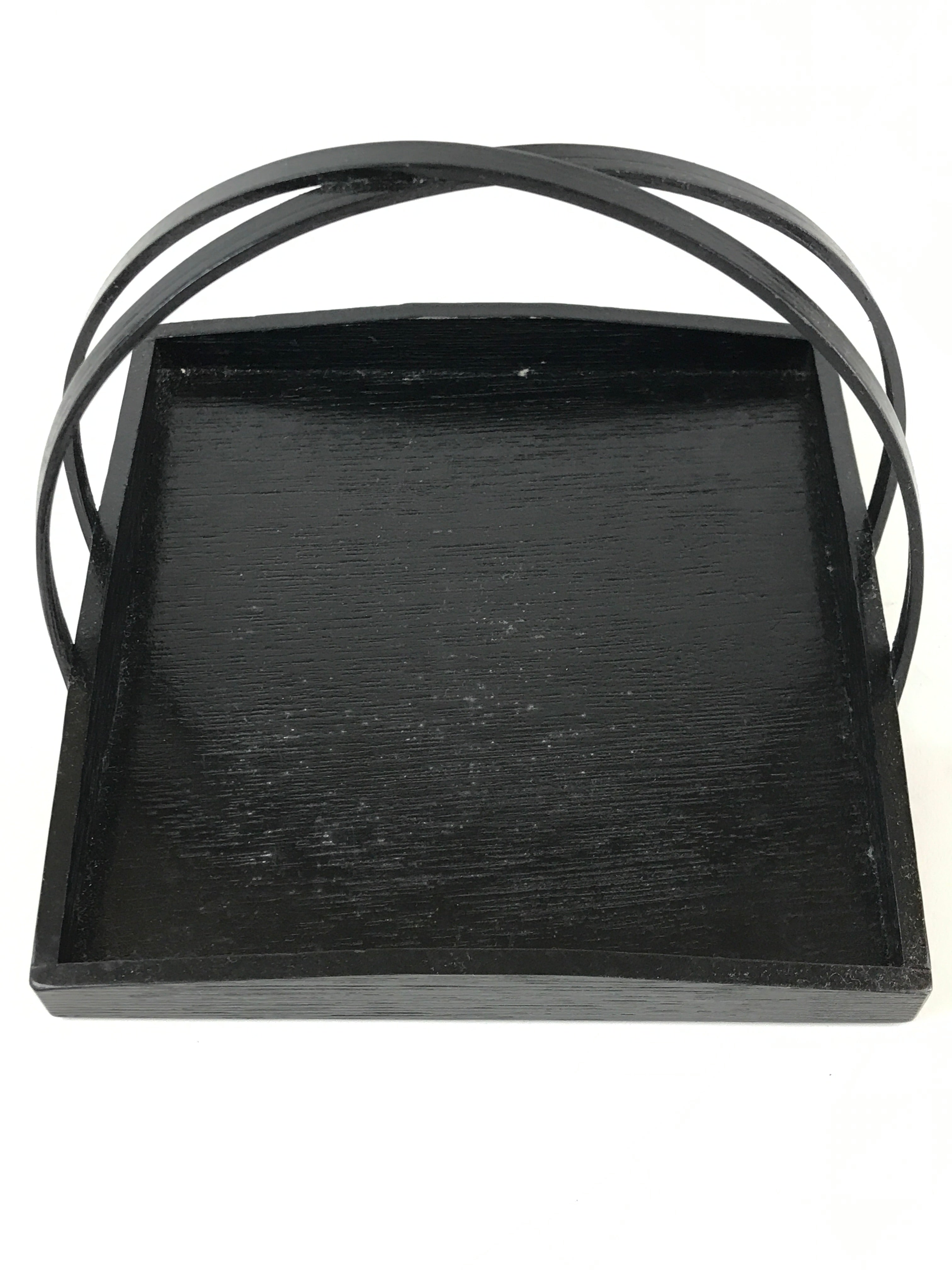 Japanese Ceramic Mosquito Coil Holder And Wooded Tray Vtg Iron Glaze PX629