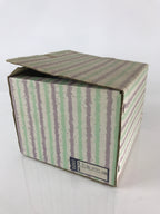 Japanese Ceramic Mosquito Coil Holder And Wooded Tray Vtg Iron Glaze PX629
