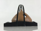 Japanese Ceramic Mosquito Coil Holder And Wooded Tray Vtg Iron Glaze PX629