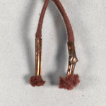 Japanese Ceramic Netsuke Kimono Accessory Vtg Okame Mask Toggle Cord JK61