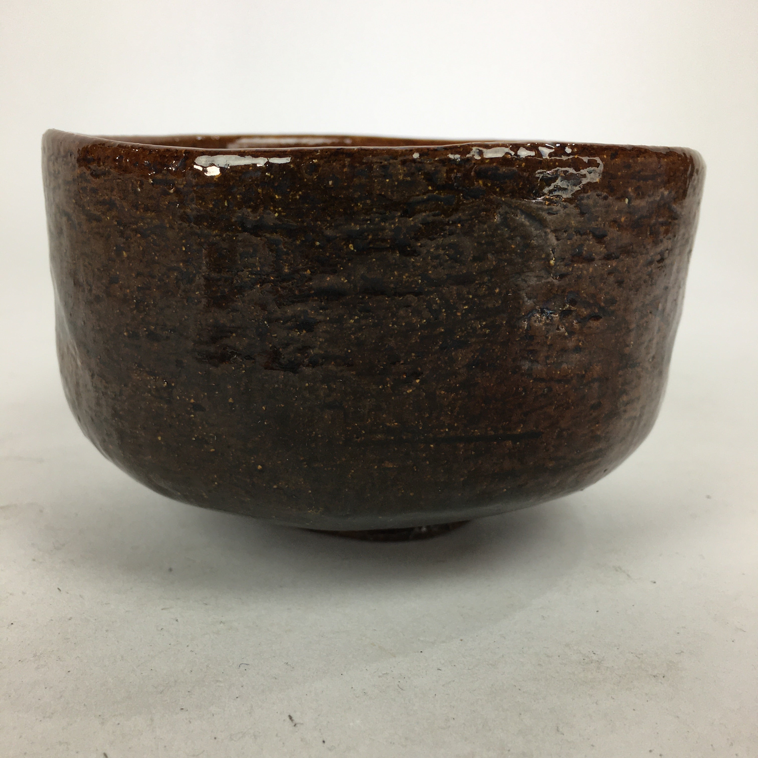 Japanese Ceramic Ohi Ware Tea Ceremony Green Tea Bowl Vtg Chawan GTB877