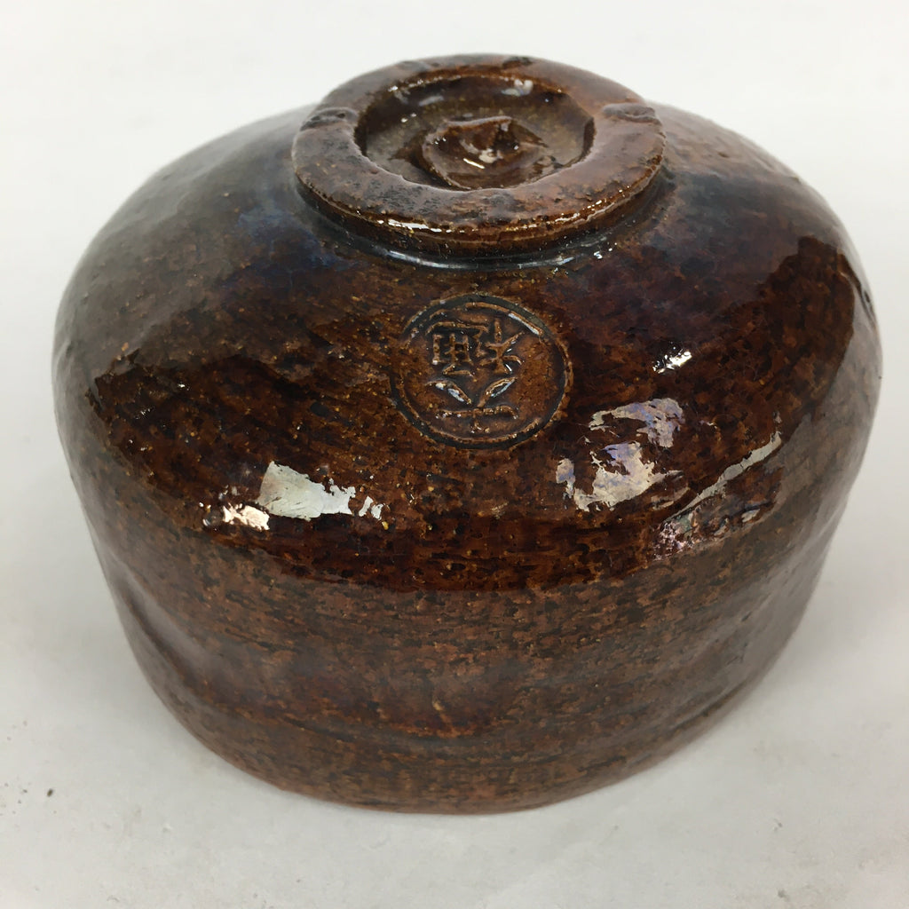 Japanese Ceramic Ohi Ware Tea Ceremony Green Tea Bowl Vtg Chawan GTB877