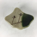 Japanese Ceramic Oribe Ware Incense Container Kogo Vtg Tea Ceremony PP745
