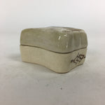 Japanese Ceramic Oribe Ware Incense Container Kogo Vtg Tea Ceremony PP745