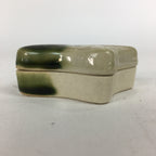 Japanese Ceramic Oribe Ware Incense Container Kogo Vtg Tea Ceremony PP745