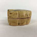 Japanese Ceramic Oribe Ware Incense Container Kogo Vtg Tea Ceremony PP907