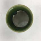 Japanese Ceramic Oribe Ware Ladle Rest Lid Stand Tea Ceremony Vtg Futaoki TG148