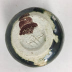 Japanese Ceramic Oribe Ware Sake Cup Vtg Guinomi Ochoko Green Glaze GU967
