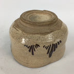 Japanese Ceramic Oribe Ware Small Bowl Vtg Pottery Green Glaze Kobachi PP846