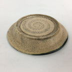 Japanese Ceramic Oribe Ware Small Plate Vtg Pottery Green Glaze Round Kozara PP7